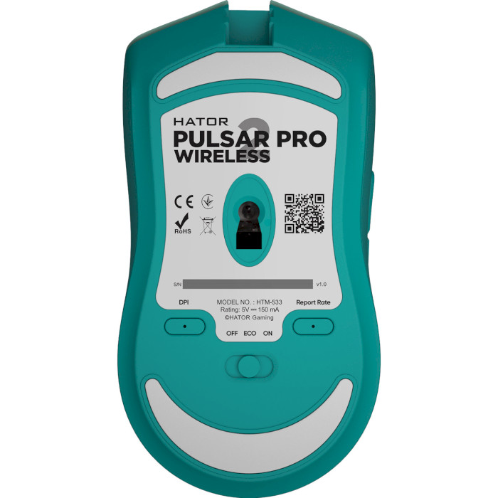 Мышь игровая HATOR Pulsar 2 Pro Wireless Mint (HTM-533)