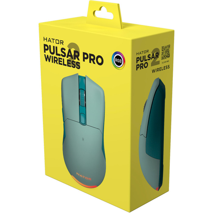 Мышь игровая HATOR Pulsar 2 Pro Wireless Mint (HTM-533)