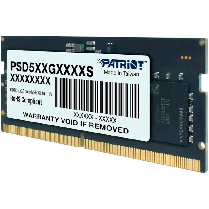 Модуль пам'яті PATRIOT Signature Line SO-DIMM DDR5 4800MHz 8GB (PSD58G480041S)