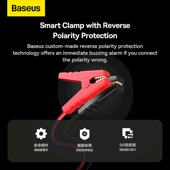 Портативное пускозарядное устройство BASEUS Super Energy Pro Plus Jump Starter 1600A 16000mAh Black (CGNL070001)