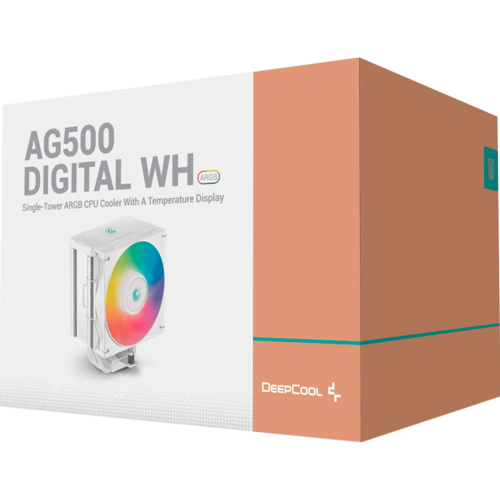 Кулер для процесора DEEPCOOL AG500 Digital WH ARGB (R-AG500-WHADMN-G-1)