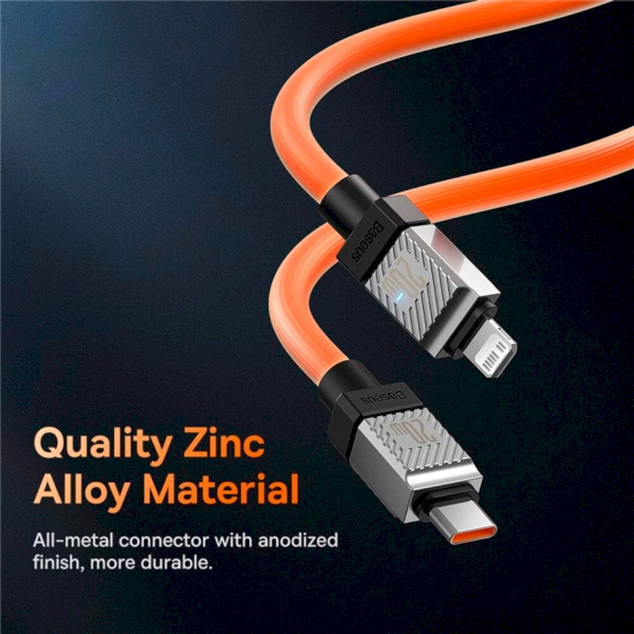 Кабель BASEUS CoolPlay Series Fast Charging Cable Type-C to iP 20W 1м Orange (CAKW000007)