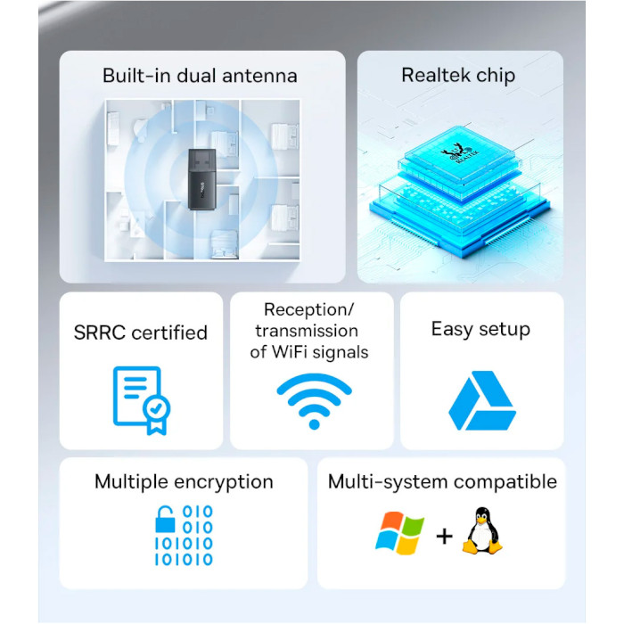 Wi-Fi адаптер BASEUS FastJoy Series WiFi Adapter 300Mbps