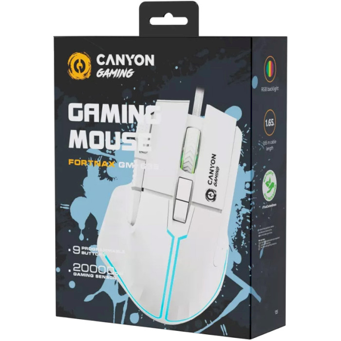 Мышь игровая CANYON Fortnax GM-636 White (CND-SGM636W)