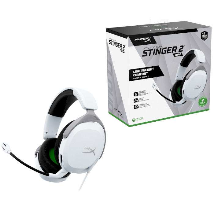 Ігрові навушники HYPERX Cloud Stinger 2 Core for Xbox White (6H9B7AA)