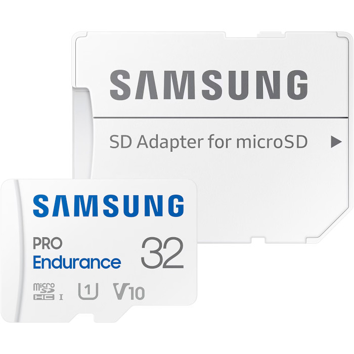 Карта памяти SAMSUNG microSDHC Pro Endurance 32GB UHS-I U3 V30 Class 10 + SD-adapter (MB-MJ32KA)