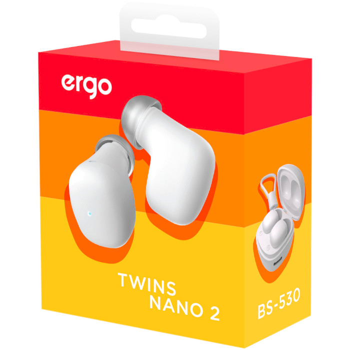 Наушники ERGO BS-530 Twins Nano 2 White