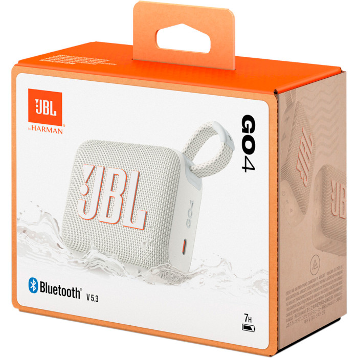 Портативна колонка JBL Go 4 White (JBLGO4WHT)