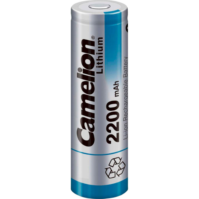 Акумулятор CAMELION Lithium 18650 2200mAh 3.7V FlatTop (17802200)