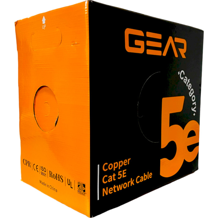 Кабель сетевой GEAR FTP Cat.5e LSZH 4x2x0.51 CU Orange 305м (GEC-FTPLCUR051305)