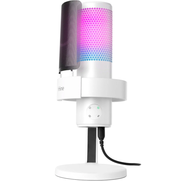 Мікрофон для стримінгу/подкастів FIFINE Ampligame A9 White