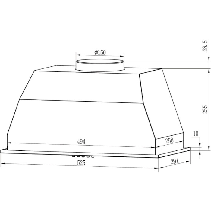 Витяжка GRUNHELM GVC 020 B