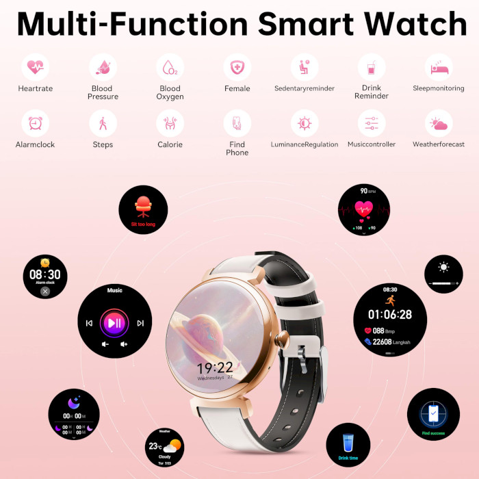 Смарт-годинник OUKITEL BT30 Smart Watch for Women Black