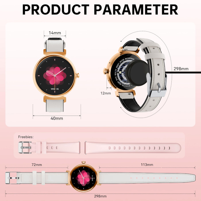 Смарт-годинник OUKITEL BT30 Smart Watch for Women Gold