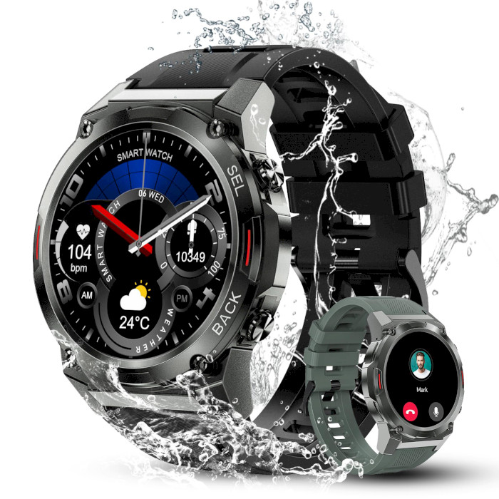 Смарт-часы OUKITEL BT50 Rugged Military Watch Black