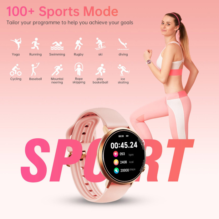 Смарт-часы OUKITEL BT60 Smart Watch for Women Gold