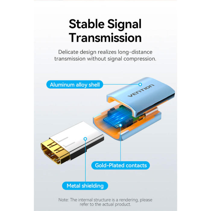 Адаптер VENTION Female to Female 8K Adapter HDMI v2.1 Blue (AIUH0)