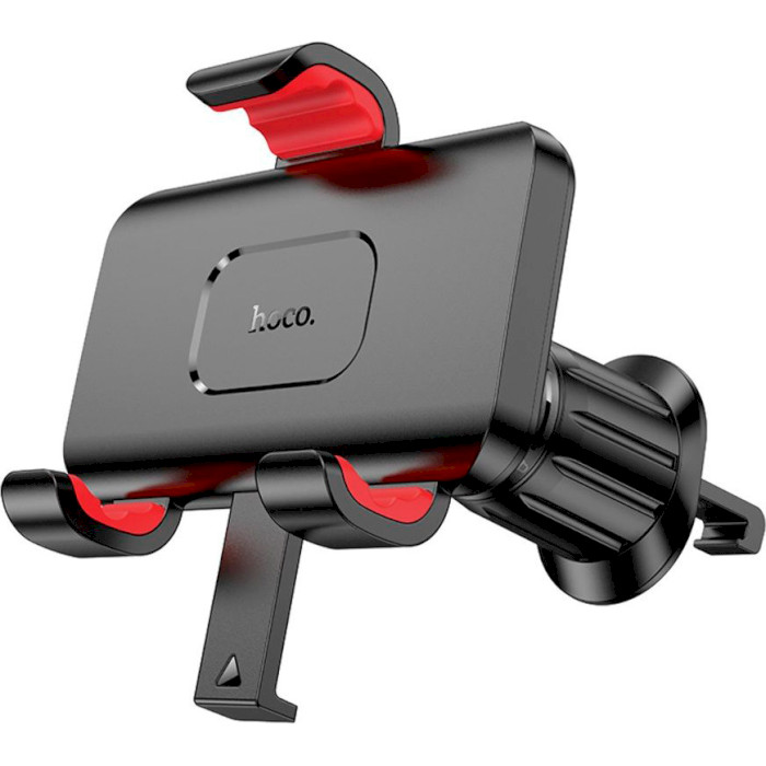 Автодержатель для смартфона HOCO H21 Dragon Automatic Clamp Air Outlet Car Holder Black/Red