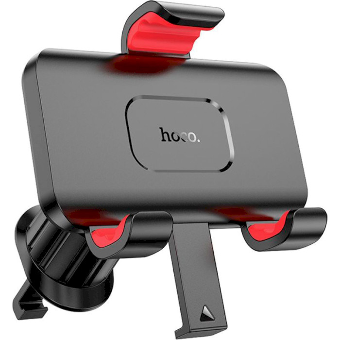 Автодержатель для смартфона HOCO H21 Dragon Automatic Clamp Air Outlet Car Holder Black/Red