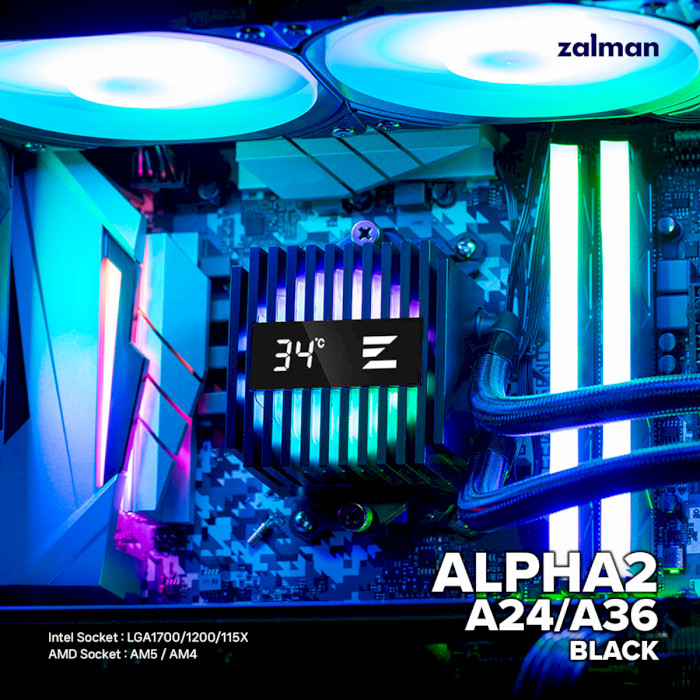 Система водяного охлаждения ZALMAN Alpha 2 A24 Black