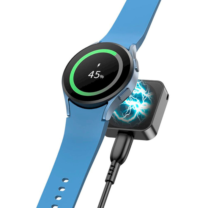 Беспроводное зарядное устройство HOCO CW56 SAM Smart Watch Wireless Charger Black