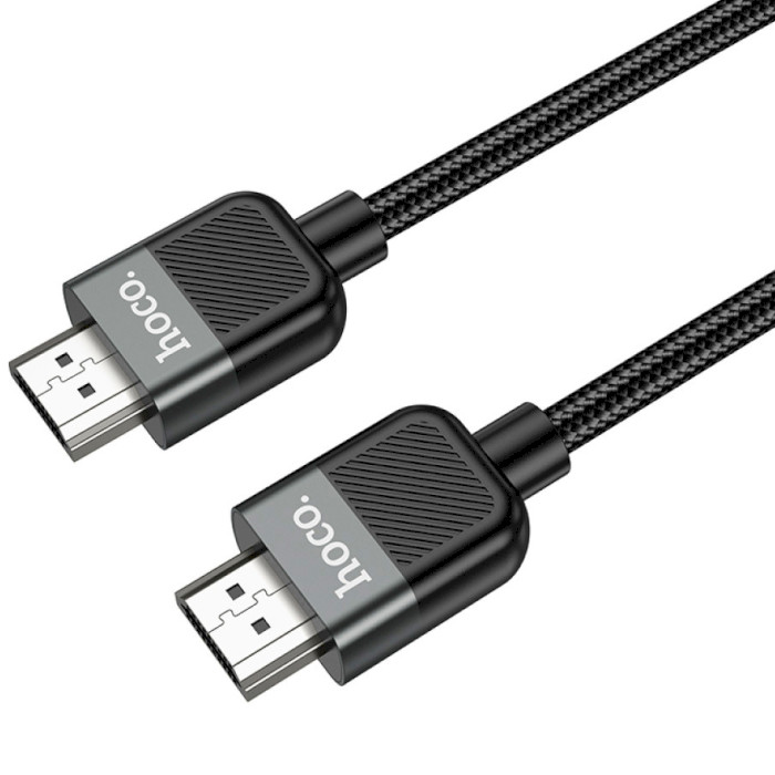 Кабель HOCO US09 Cutting-Edge Male to Male 4K HD Data Cable HDMI v2.0 1м Black (6942007608954)