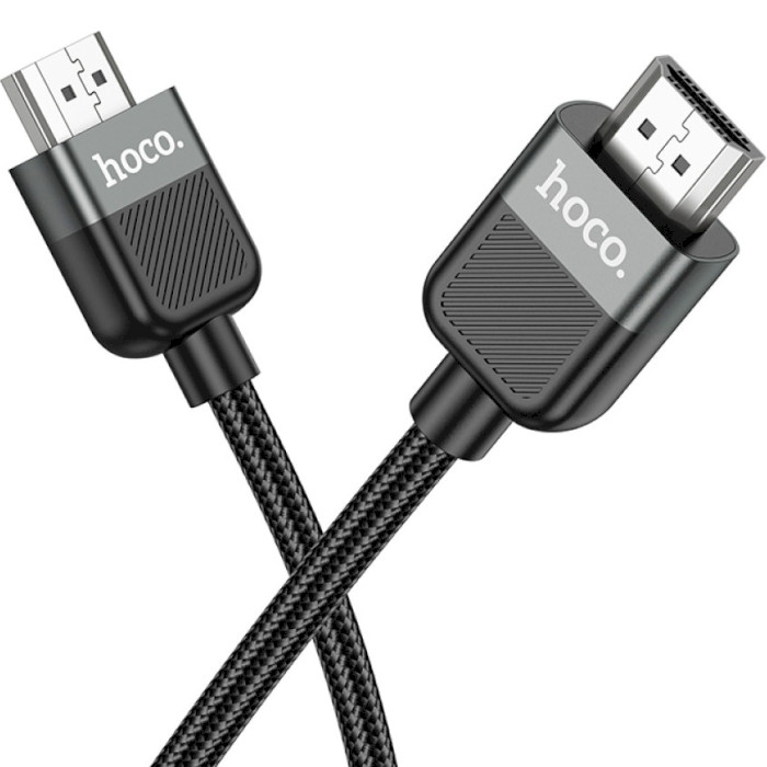 Кабель HOCO US09 Cutting-Edge Male to Male 4K HD Data Cable HDMI v2.0 2м Black (6942007608961)