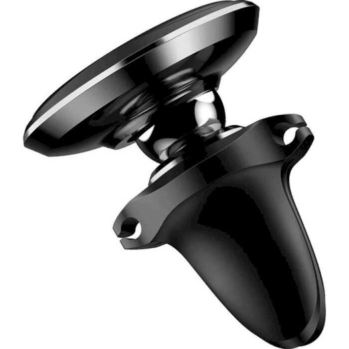 Автодержатель для смартфона BASEUS Magnetic Air Vent Car Mount Holder with Cable Clip Black (C40141201113-00)
