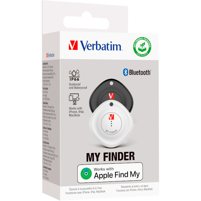 Поисковый брелок VERBATIM My Finder 2-pack Black/White