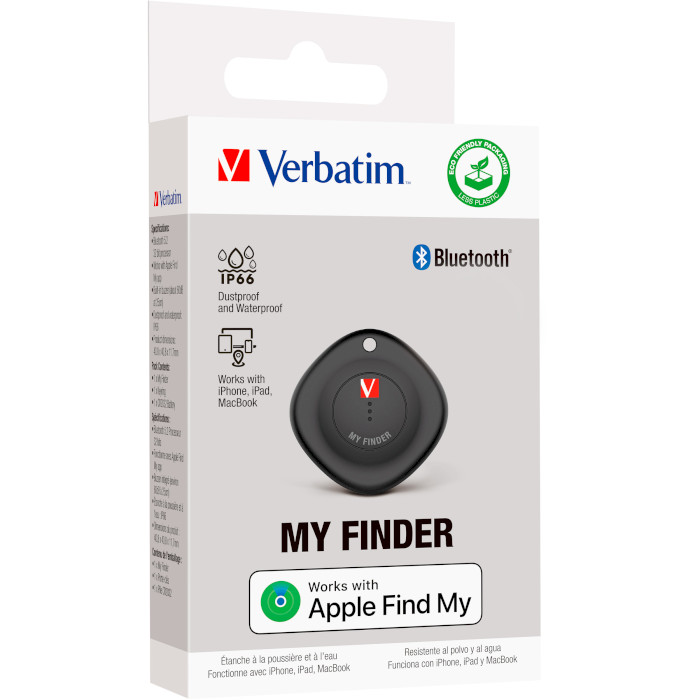 Поисковый брелок VERBATIM My Finder Black