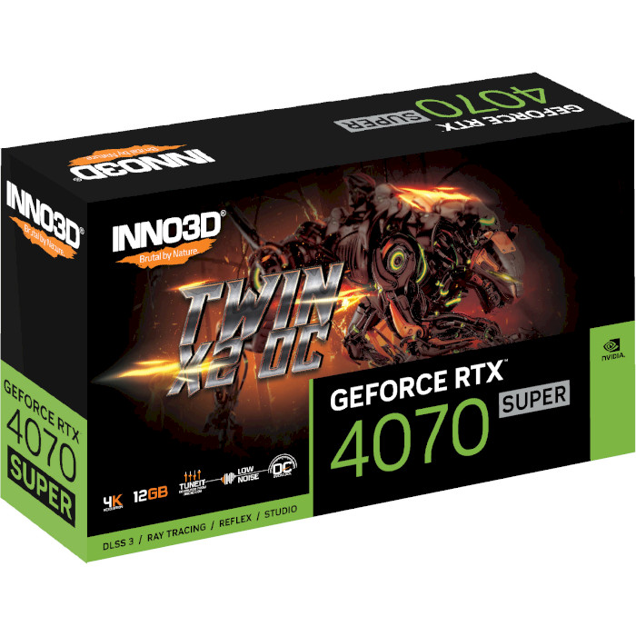 Відеокарта INNO3D GeForce RTX 4070 Super Twin X2 OC (N407S2-126XX-186162N)