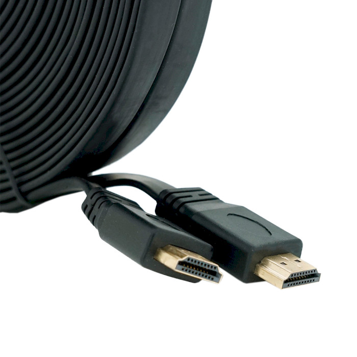 Кабель MERLION HDMI v1.4 20м Black (YT-HDMI(M) (M)SLIM-20M)
