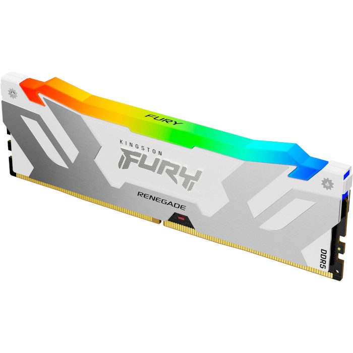 Модуль пам'яті KINGSTON FURY Renegade RGB White/Silver DDR5 7600MHz 16GB (KF576C38RWA-16)