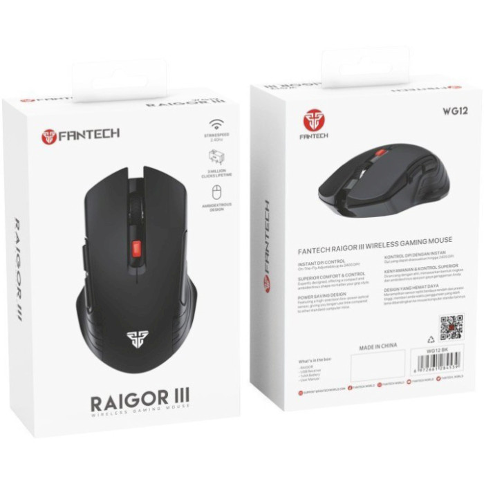 Миша ігрова FANTECH Raigor III WG12 Black