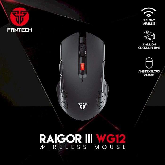 Мышь игровая FANTECH Raigor III WG12 Black