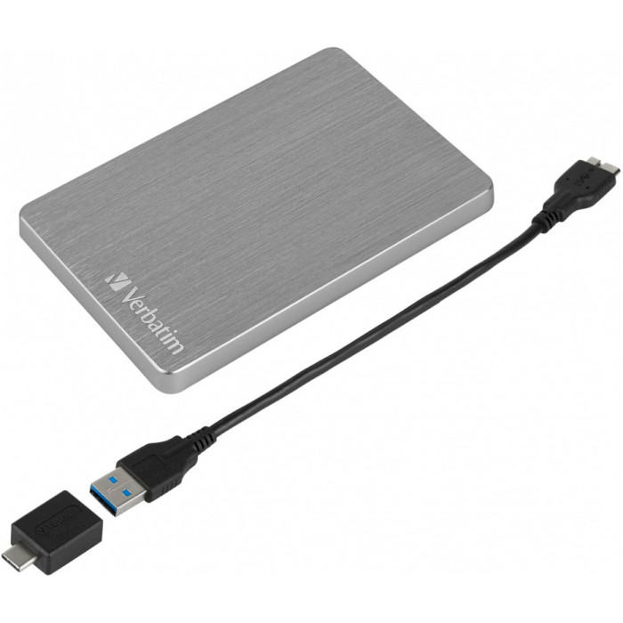 Портативний жорсткий диск VERBATIM Store 'n' Go ALU 1TB USB3.2 Space Gray (53662)