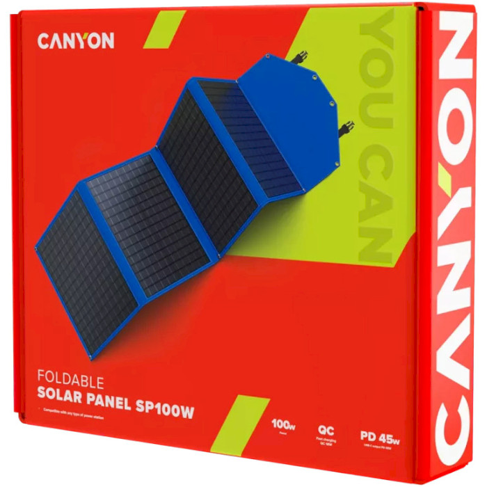 Портативна сонячна панель CANYON SP-100 100W (CND-SP100W)