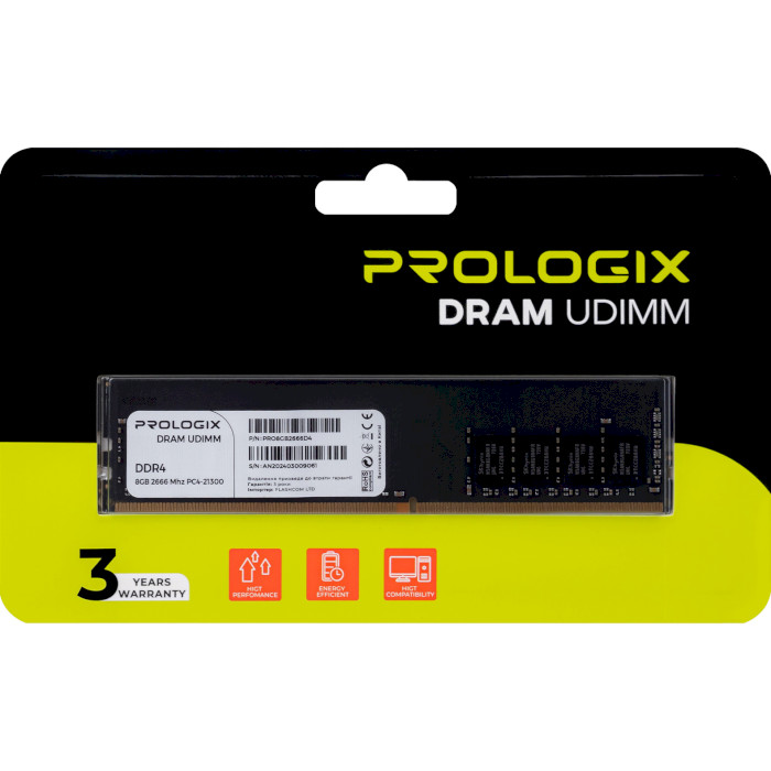 Модуль памяти PROLOGIX DDR4 2666MHz 8GB