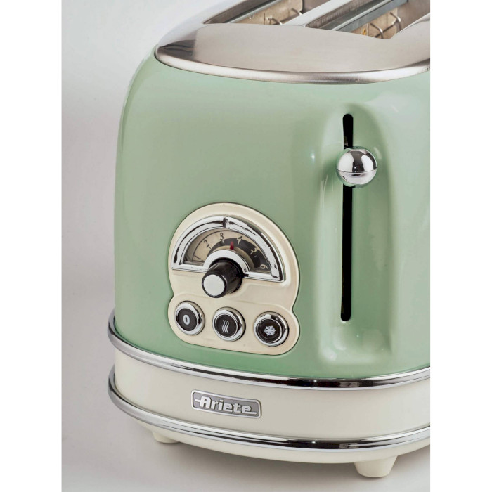 Тостер ARIETE 155 Vintage 2-slice w/pliers Green (00C015504AR0)