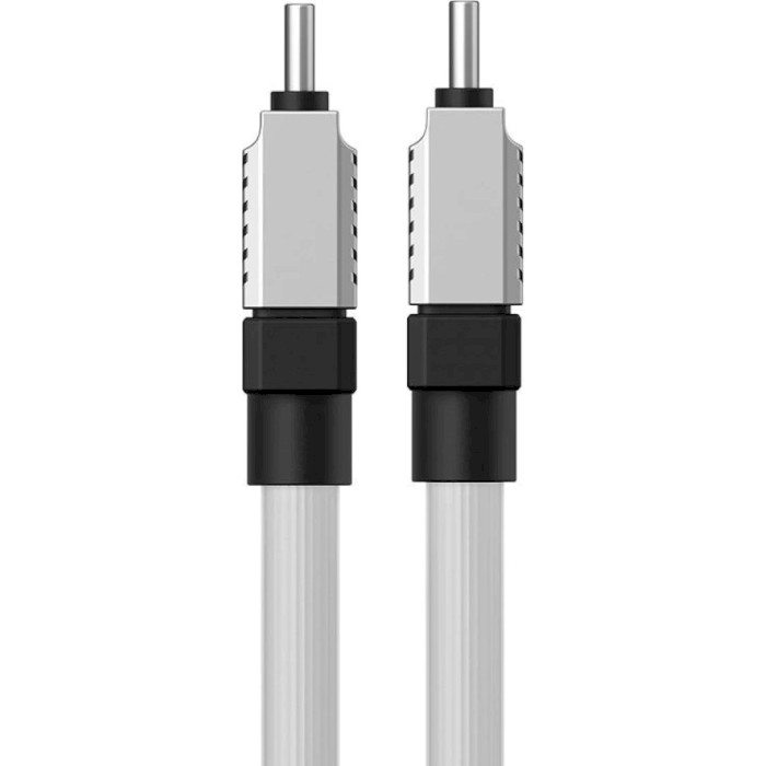 Кабель BASEUS CoolPlay Series Fast Charging Cable Type-C to Type-C 100W 1м White (CAKW000202)