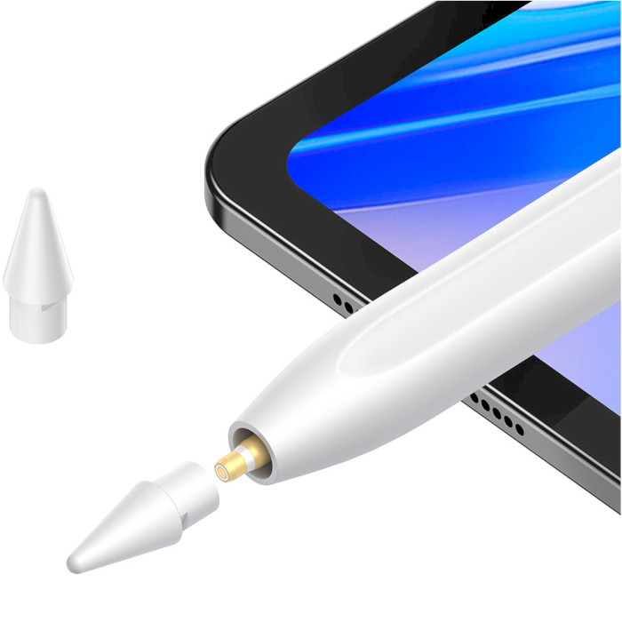 Стилус BASEUS Smooth Writing 2 Series Dual Charging Stylus Active Version White (SXBC080102)