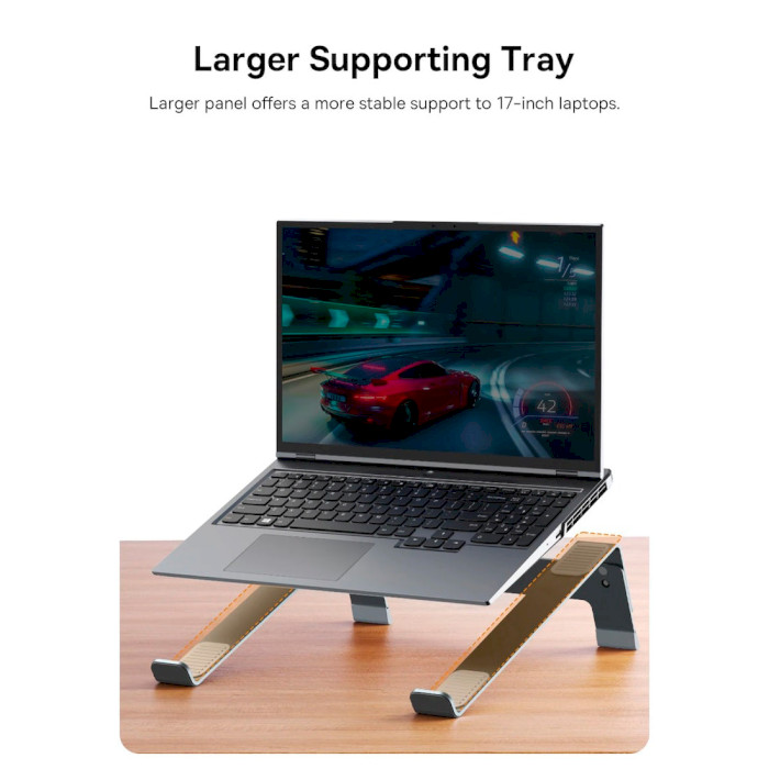 Подставка для ноутбука BASEUS UltraStable Series Desktop Laptop Stand Gray (B10053100811-00)
