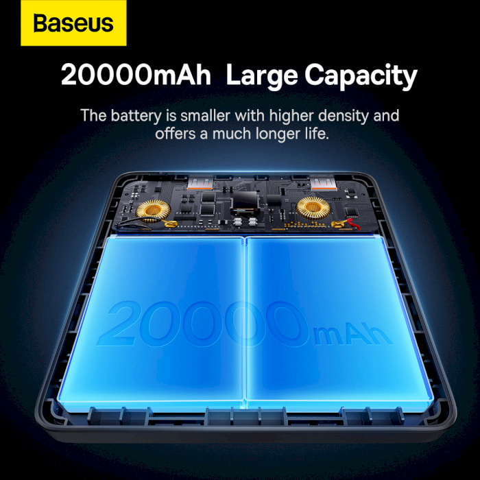 Повербанк BASEUS Blade Power Digital Display Fast Charging Power Bank HD Edition 100W 20000mAh (PPBL000301)