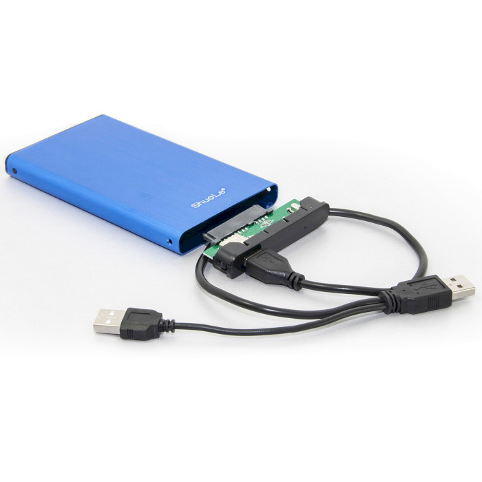 Карман внешний SHUOLE U25K 2.5" SATA to USB 2.0 Blue