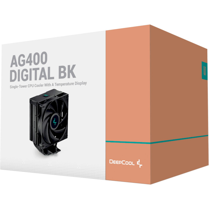 Кулер для процессора DEEPCOOL AG400 Digital BK (R-AG400-BKNDMN-G-2)