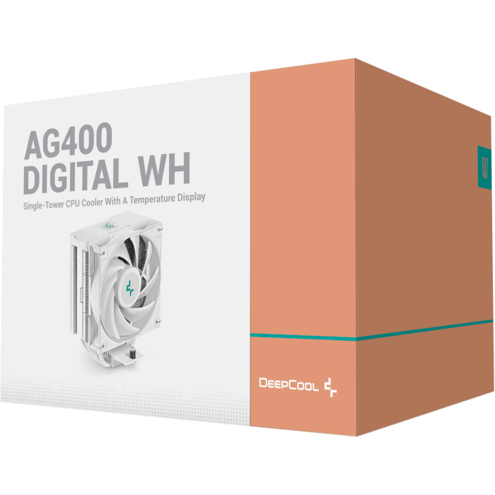Кулер для процесора DEEPCOOL AG400 Digital WH (R-AG400-WHNDMN-G-1)