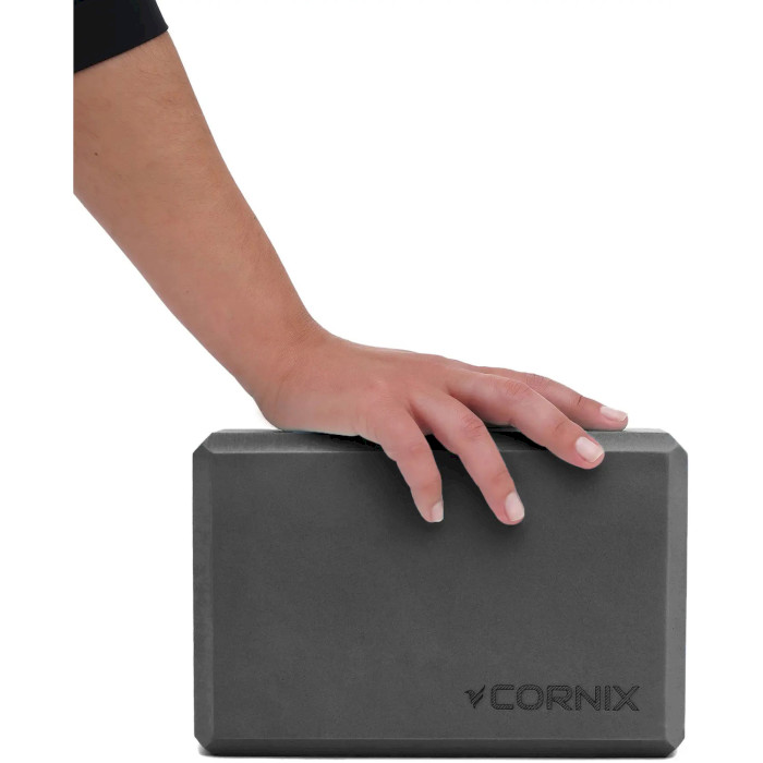 Блок для йоги CORNIX XR-0099 22.8x15.2x7.6см Black