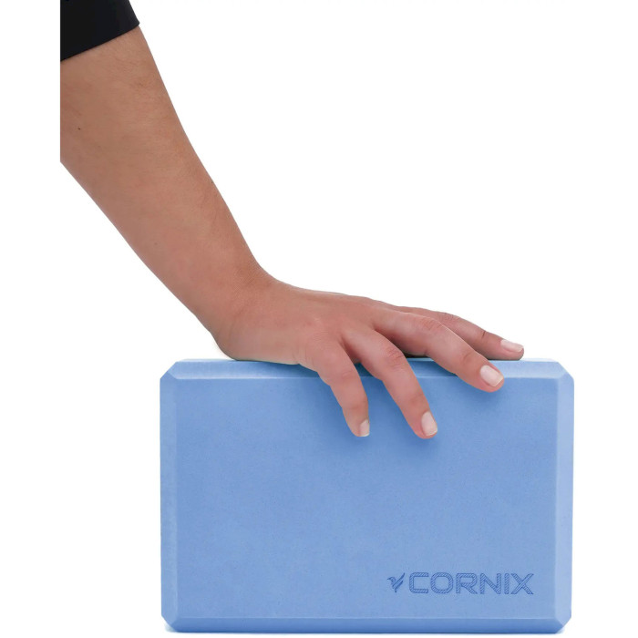 Блок для йоги CORNIX XR-0102 22.8x15.2x7.6см Blue