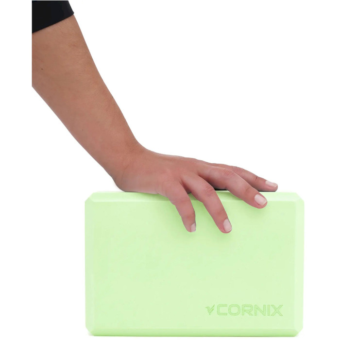 Блок для йоги CORNIX XR-0103 22.8x15.2x7.6см Green