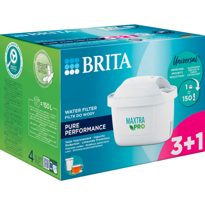 Комплект картриджів для фільтра-глека BRITA Maxtra Pro Pure Performance 4шт (1051759)